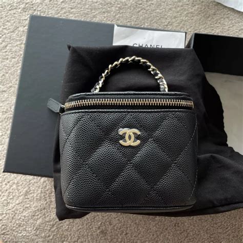 chanel tweed mini vanity|Chanel crossbody vanity bag.